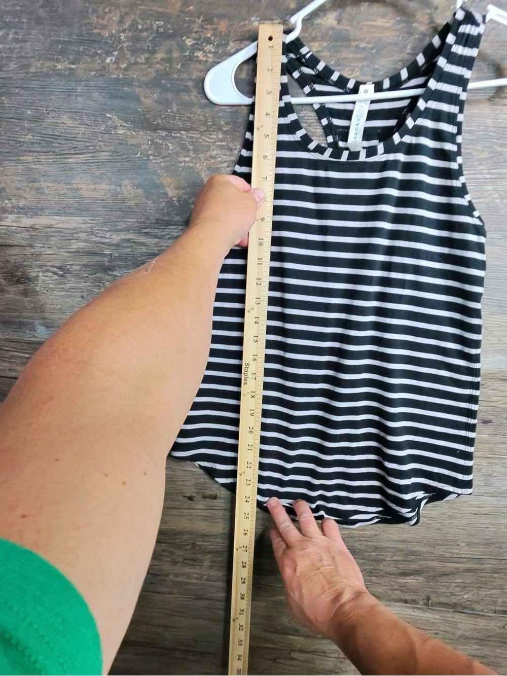 lululemon athletica Black and White Striped Tank Top - Picture 3 of 7